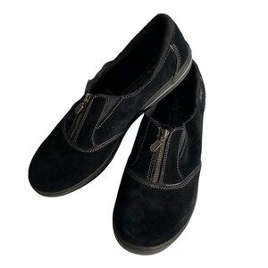 Keds Pacey Zip Black Suede Sneaker Sz 9.5​​​​​​​​​